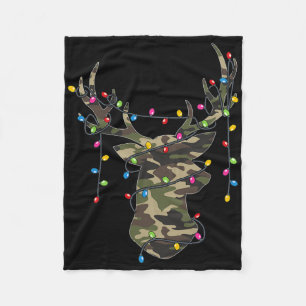 Weihnachtsfeiertag Camouflage Jagd Rentiere Hirsch Fleecedecke