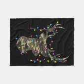 Weihnachtsfeiertag Camouflage Jagd Rentiere Hirsch Fleecedecke (Vorderseite (Horizontal))