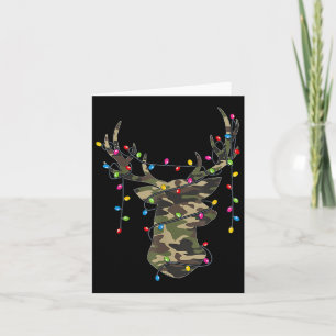 Weihnachtsfeiertag Camouflage Jagd Rentiere Hirsch Karte