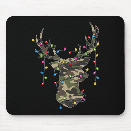 Weihnachtsfeiertag Camouflage Jagd Rentiere Hirsch Mousepad (Vorne)