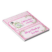 Weihnachtsfeiertag Candy Bar Wrappers Gastgeschenk Notizblock (angewinkelt)