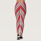 Weihnachtsfeiertag Candy Cane Strippenartige Leggi Leggings (Rückseite)