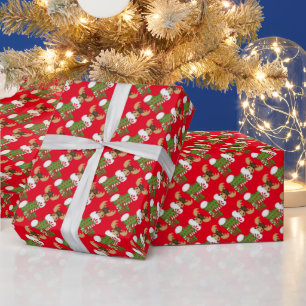 Weihnachtsfeiertag Cartoon Packpapier