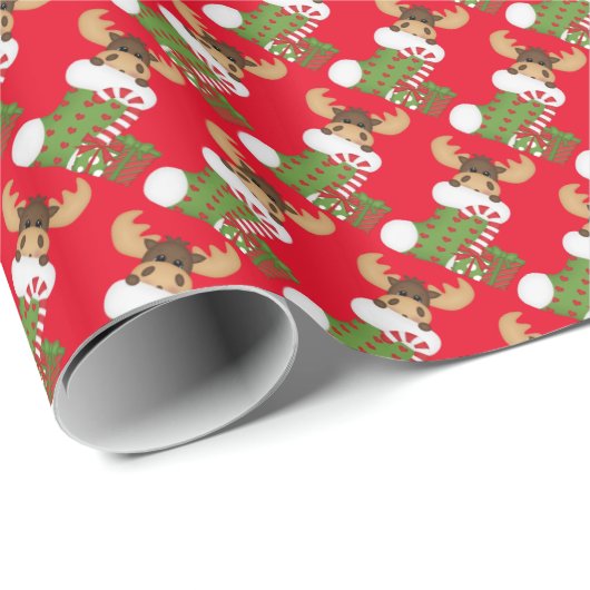 Weihnachtsfeiertag Cartoon Packpapier (Rolleneckpunkt)