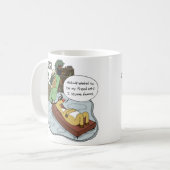 Weihnachtsfeiertag Cartoon Rentiertherapie Kaffeetasse (Vorderseite Links)