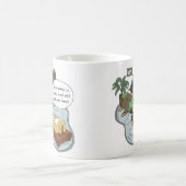 Weihnachtsfeiertag Cartoon Rentiertherapie Kaffeetasse (Mittel)