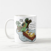Weihnachtsfeiertag Cartoon Rentiertherapie Kaffeetasse (Links)