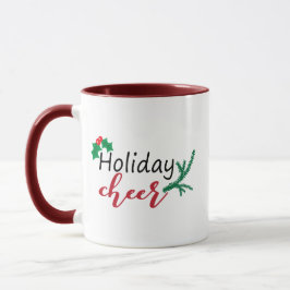 Weihnachtsfeiertag Cheer Holly Xmas Geschenk Tasse