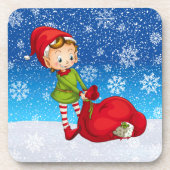 Weihnachtsfeiertag - Coaster Getränkeuntersetzer (Vorderseite)