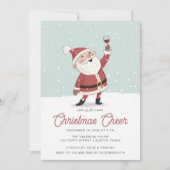 Weihnachtsfeiertag Cocktail Party Einladung (Vorderseite)