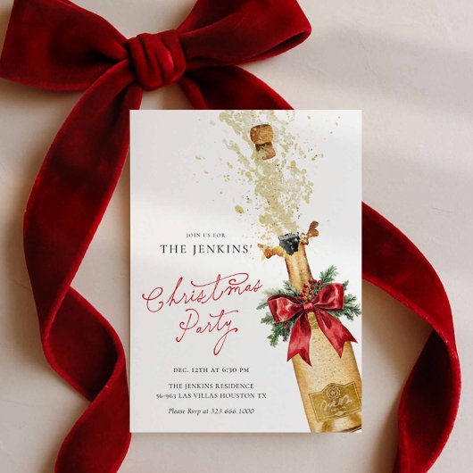 Weihnachtsfeiertag Cocktail Party Einladung
