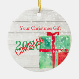 Weihnachtsfeiertag Corona Virus 2020 Rustikales Ho Keramik Ornament