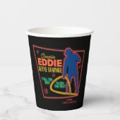 Weihnachtsfeiertag | Cousin Eddie Neon Sign Pappbecher (Vorderseite)