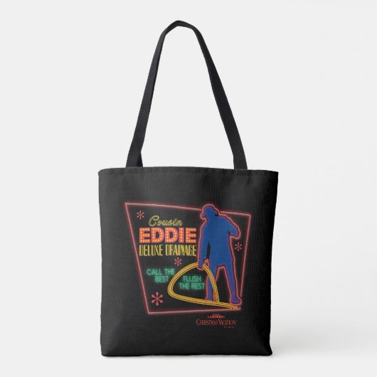 Weihnachtsfeiertag | Cousin Eddie Neon Sign Tasche (Rückseite)
