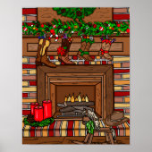 Weihnachtsfeiertag | Cowboy Boot-Strumpf Poster (Vorne)