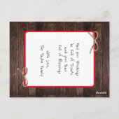 Weihnachtsfeiertag | Cowboy Boot-Strumpf Postkarte (Rückseite)