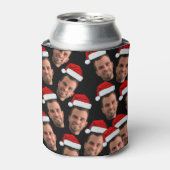 Weihnachtsfeiertag Custom Face Einzigartiges Foto Dosenkühler (Kanne Vorderseite)