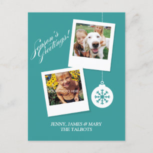 Weihnachtsfeiertag Custom Foto Postkarte