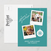 Weihnachtsfeiertag Custom Foto Postkarte (Vorne/Hinten)