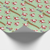 Weihnachtsfeiertag Custom Geschenkpapier (Ecke)