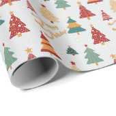 Weihnachtsfeiertag Custom Geschenkpapier (Rolleneckpunkt)