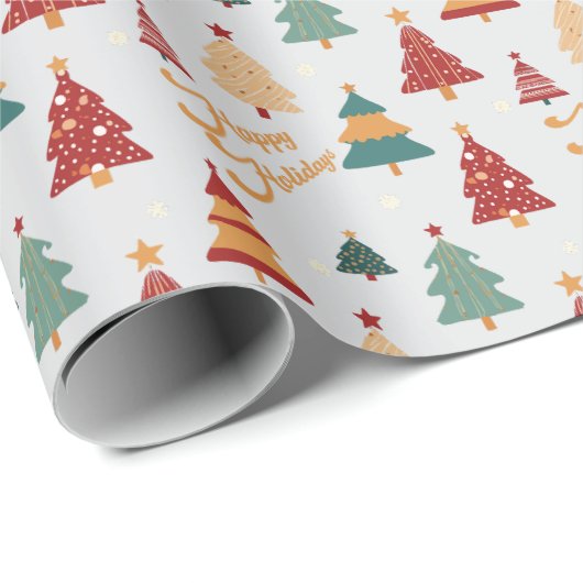 Weihnachtsfeiertag Custom Geschenkpapier (Rolleneckpunkt)