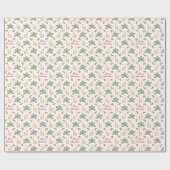 Weihnachtsfeiertag Custom Geschenkpapier (Flach)