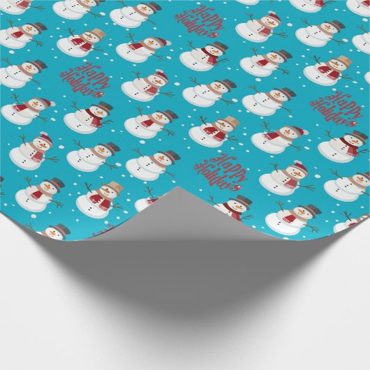 Weihnachtsfeiertag Custom Geschenkpapier (Ecke)