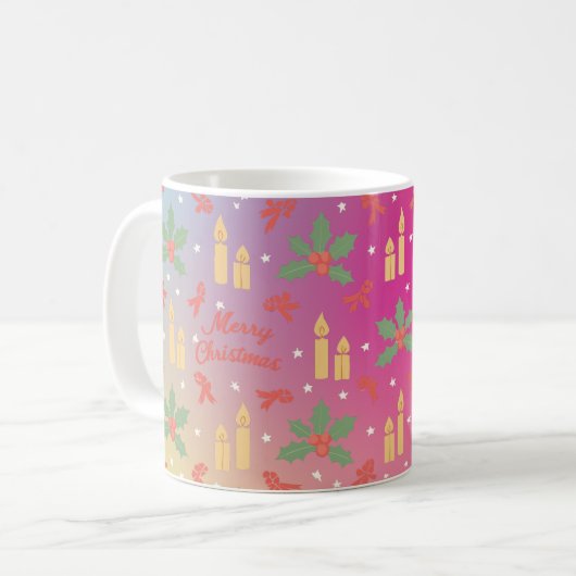 Weihnachtsfeiertag Custom Kaffeetasse (Vorderseite Links)
