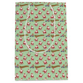 Weihnachtsfeiertag Custom Mittlere Geschenktüte (Vorderseite)