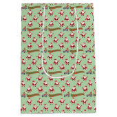 Weihnachtsfeiertag Custom Mittlere Geschenktüte (Rückseite)