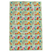 Weihnachtsfeiertag Custom Mittlere Geschenktüte (Vorderseite)