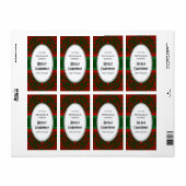 Weihnachtsfeiertag Damask Pearl V Weinflaschen Eti (Vorne)