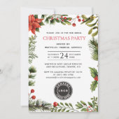 Weihnachtsfeiertag der Firmenmitarbeiter Einladung (Vorderseite)