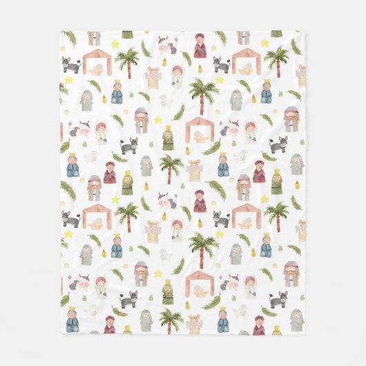 Weihnachtsfeiertag der Geburt Fleecedecke (Vorderseite)