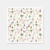 Weihnachtsfeiertag der Geburt Serviette (Vorderseite)