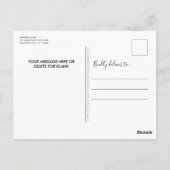 Weihnachtsfeiertag der Haushaltspolizei - Foto Postkarte (Rückseite)