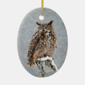 Weihnachtsfeiertag der Vogelmalerei Keramik Ornament (Vorne)