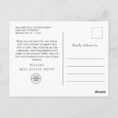 Weihnachtsfeiertag der Wasserfarben - Danke Postkarte (Rückseite)