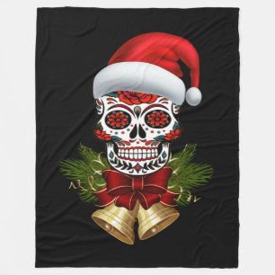 Weihnachtsfeiertag der Weihnachtsmannmütze des tot Fleecedecke