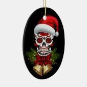 Weihnachtsfeiertag der Weihnachtsmannmütze des tot Keramik Ornament (Rechts)