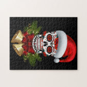 Weihnachtsfeiertag der Weihnachtsmannmütze des tot Puzzle (Horizontal)