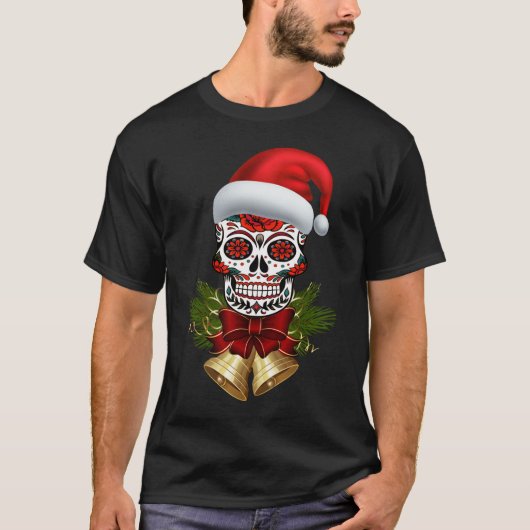 Weihnachtsfeiertag der Weihnachtsmannmütze des tot T-Shirt (Vorderseite)
