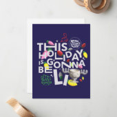 Weihnachtsfeiertag | Dieser Urlaub ist Gonna Be Li Mitteilungskarte (Vorderseite/Rückseite Beispiel)