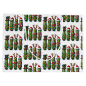 Weihnachtsfeiertag Dill Pickles Geschenktasche Große Geschenktüte (Rückseite)