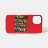 Weihnachtsfeiertag Dill Pickles Rotes iPhone Case Hülle (Rückseite (Horizontal))