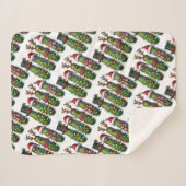 Weihnachtsfeiertag Dill Pickles Sherpa Blanket Sherpadecke (Vorderseite (Horizontal))