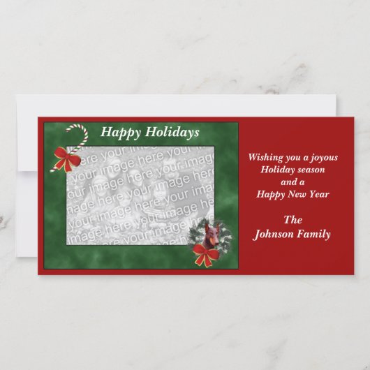 Weihnachtsfeiertag Doberman Wreath Fotokarte Feiertagskarte (Vorderseite)