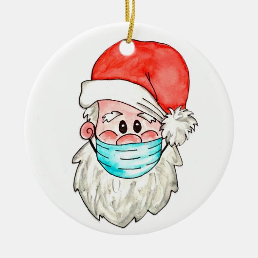 Weihnachtsfeiertag Dok. Keramik Ornament (Vorne)