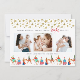 Weihnachtsfeiertag | Drei Könige | 3 FOTOS Feiertagskarte